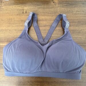 Victoria Sport Incredible Lightweight Sports Bra 36DD Purple Logo 387099-DEJ